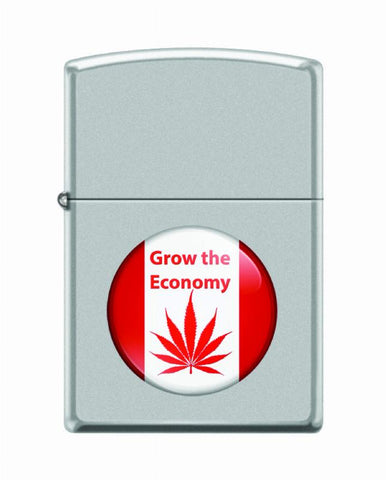 Zippo Leaf 205 Grow The Economy Chrome (CI407494) (04813)