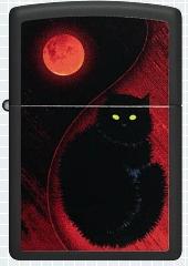 Zippo 218 Black Cat Design (48453)
