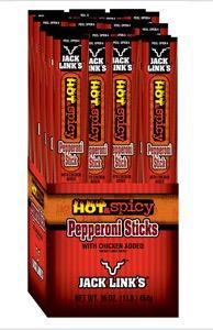 Jack Link's Pepperoni Beef Stick Hot 20 x 22g (109808)