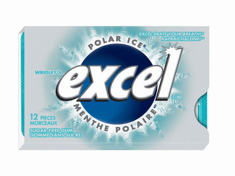 Wrigley's Excel Polar Ice Sugar Free Gum 12 x 18 per case (100566)  (0538111)