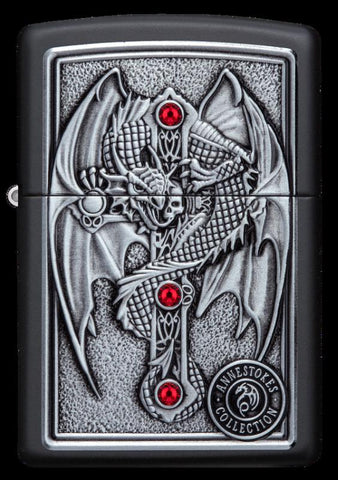 Zippo Winged Dragon Cross Design (49755)