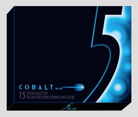 Wrigley's Five Cobalt Cooling Peppermint Sugar Free Gum10x12 Per Case (133194)